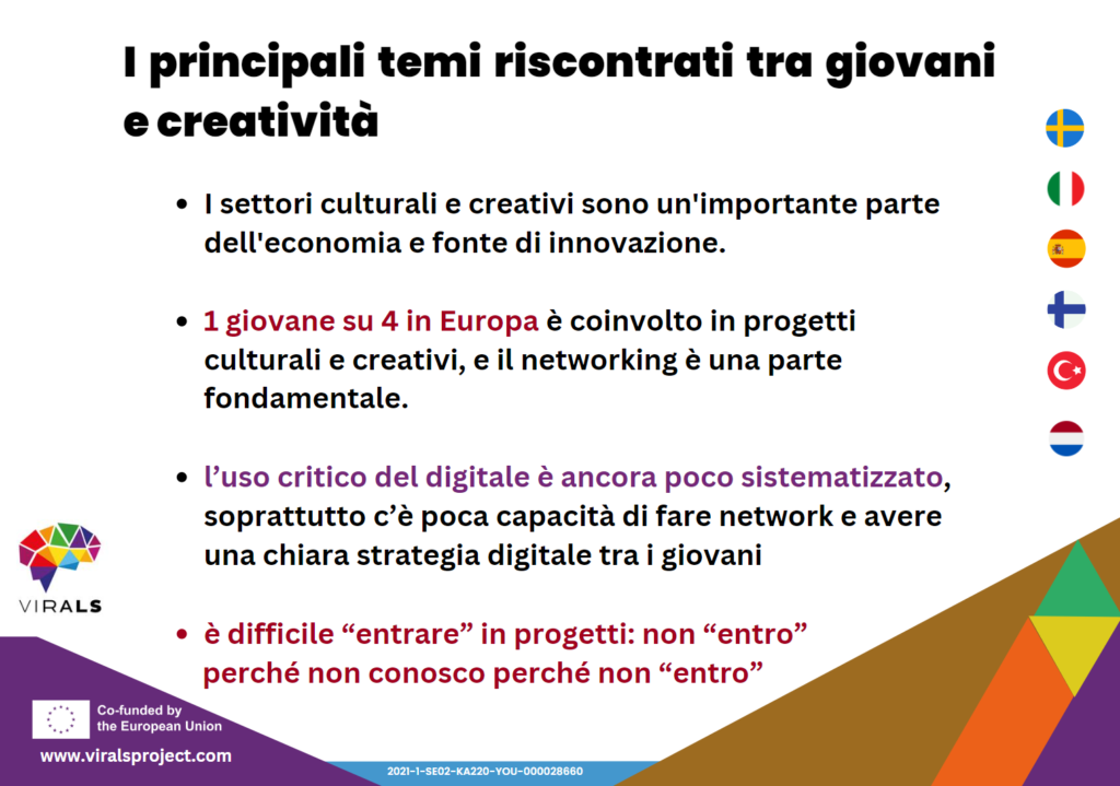 progetto europeo su creatività artistica principali dati su lavori digitali artistici e creativi